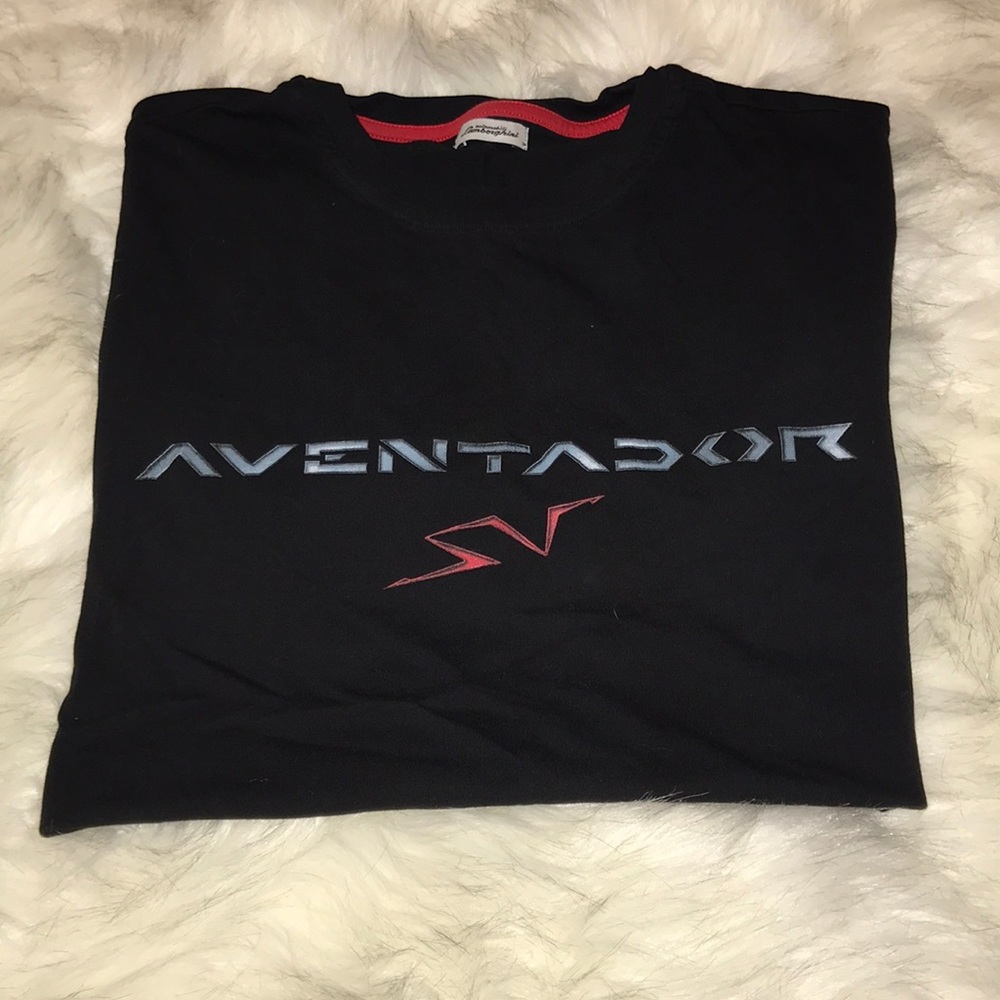 Lamborghini black and red T-shirt